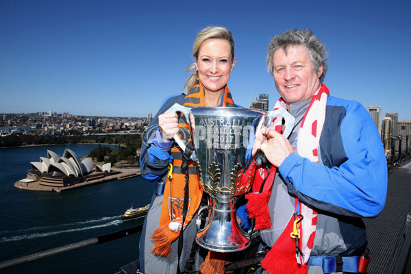 AFL 2017 Media - AFL Premiership Cup Visits Sydney Harbour Bridge - 548008