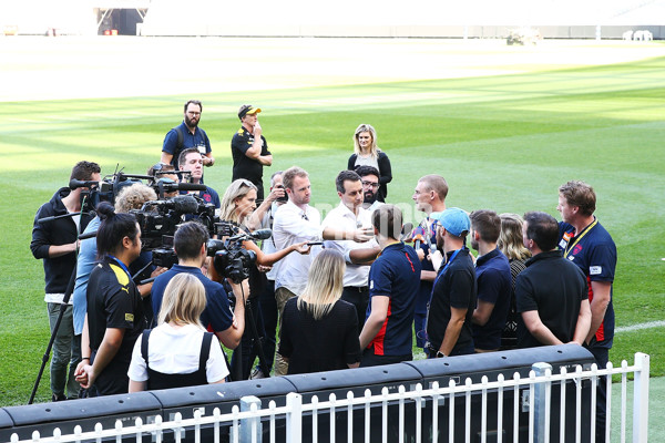 AFL 2018 Media - Melbourne v Richmond Press Conference - 585128