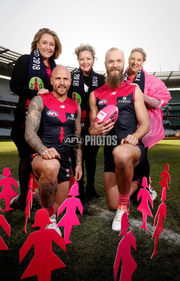 AFL 2018 Media - Melbourne BCNA Pink Lady Match Press Conference - 611975